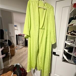 H&M Neon Green Midi Dress